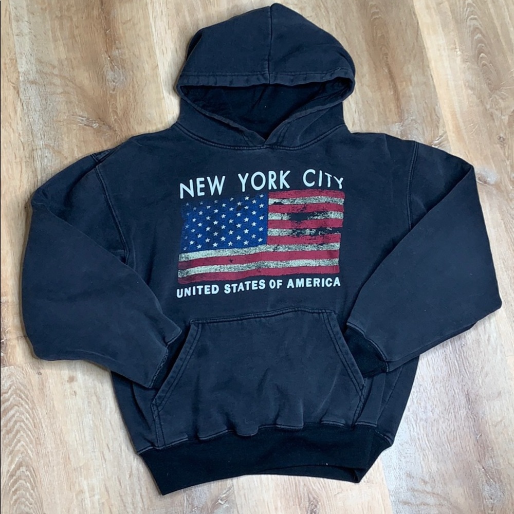 New York City Graphic Hoodie Hooded Sweatshirt